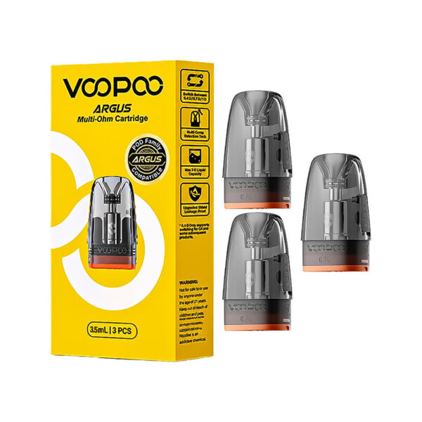 VOOPOO ARGUS cartridge 新款 多歐姆Multi-Ohm V2頂部填充空煙彈